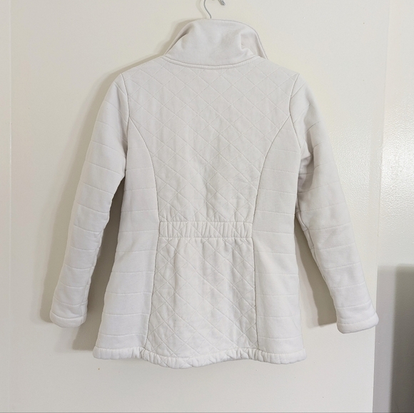 The North Face Quilted Cotton Shell Fleece Lined Jacket Ivory Size M - Picture 5 of 8